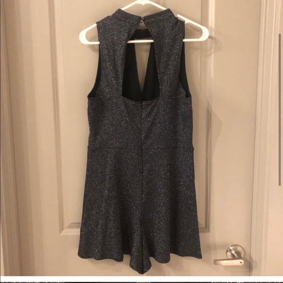 NWT AF Navy Shimmer Romper - Picture 3 of 5